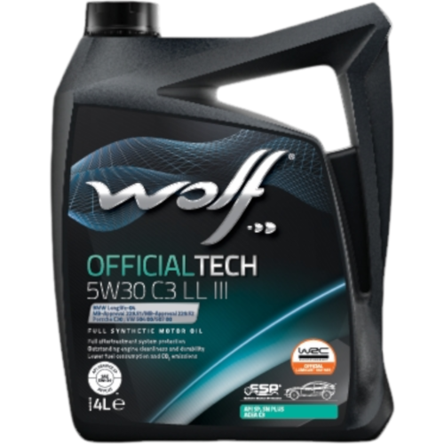 WOLF OFFICIALTECH C3 LL III 5W30 4L