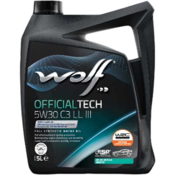 WOLF OFFICIALTECH C3 LL III 5W30 5L