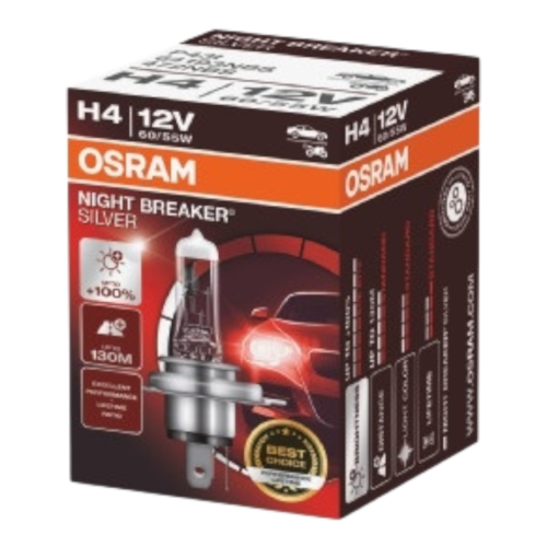 OSRAM 64193NBS NIGHT BREAKER SILVER 100% H4 12V 60/55W