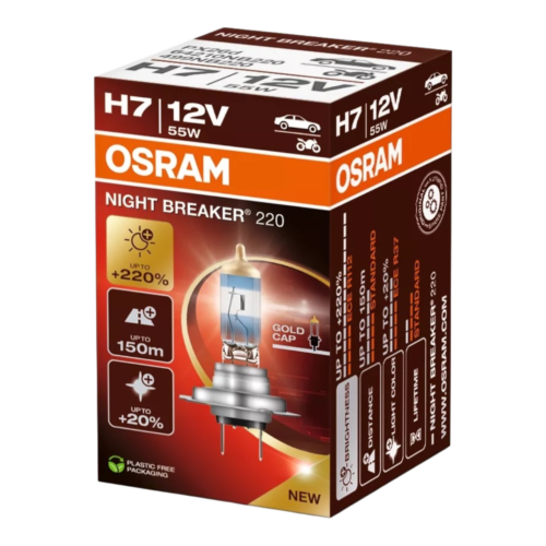 OSRAM 64210NB220 NIGHT BREAKER 220% H7 12V 55W