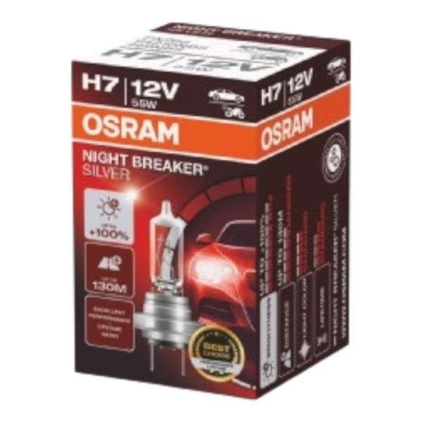 OSRAM 64210NBS NIGHT BREAKER SILVER 100% H7 12V 55W