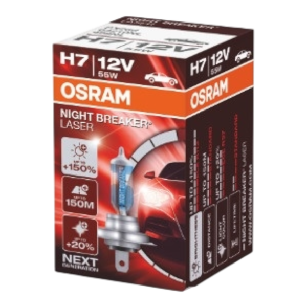 OSRAM 64210NL NIGHT BREAKER LASER 150% H7 12V 55W