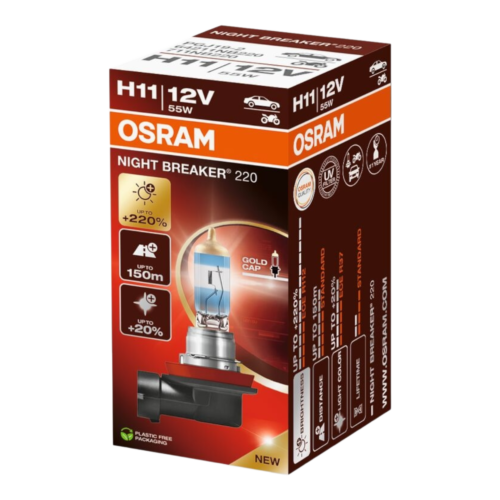 OSRAM 64211NB220 NIGHT BREAKER 220% H11 12V 55W