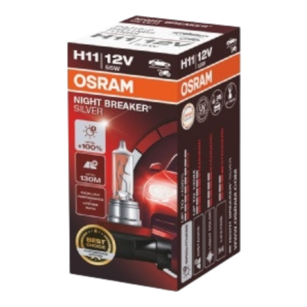OSRAM 64211NBS NIGHT BREAKER SILVER 100% H11 12V 55W