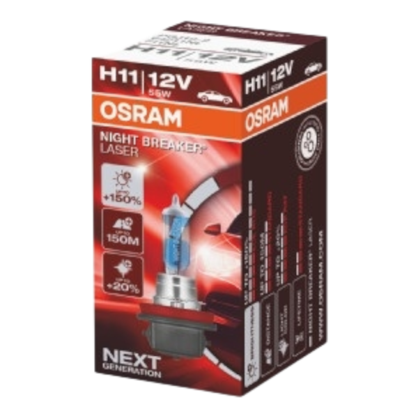 OSRAM 64211NL NIGHT BREAKER LASER 150% H11 12V 55W