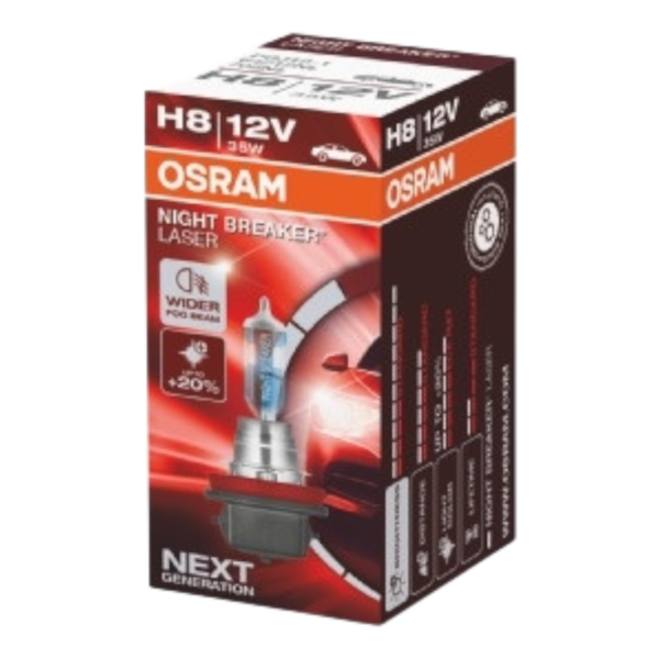 OSRAM 64212NL NIGHT BREAKER LASER 20% H8 12V 35W