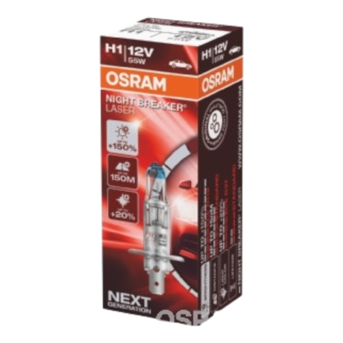 OSRAM 64150NL NIGHT BREAKER LASER +150% H1 12V 55W