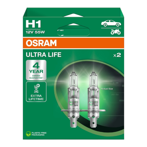 OSRAM 64150ULT ULTRA LIFE H1 12V 55W 2VNT.