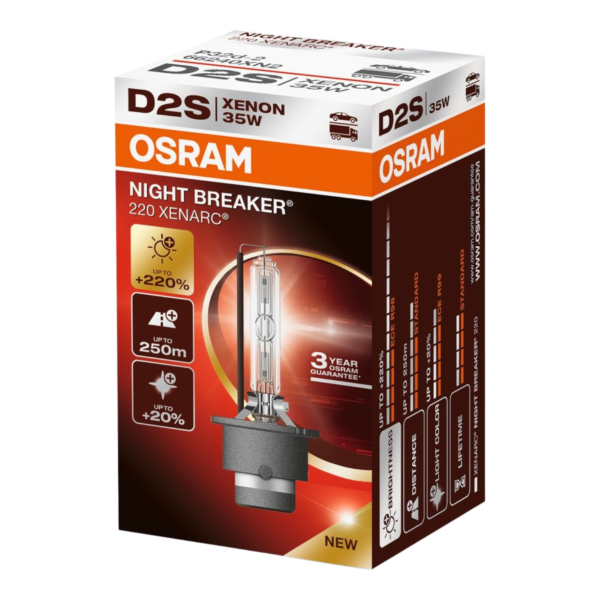 OSRAM 66240XN2 NIGHT BREAKER 220% D2S 85V 35W