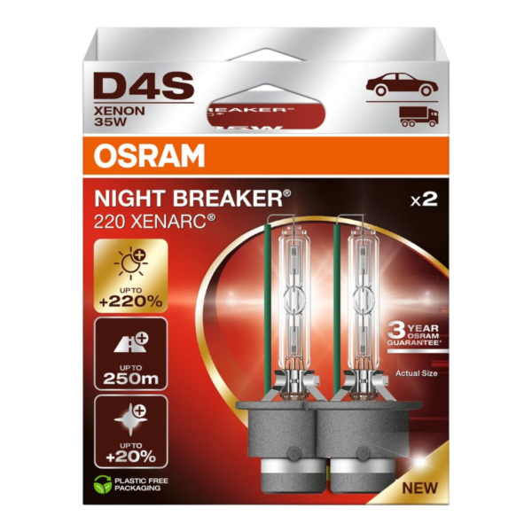 OSRAM 66440XN2-2HB NIGHT BREAKER +220% D4S 42V 35W 2VNT.