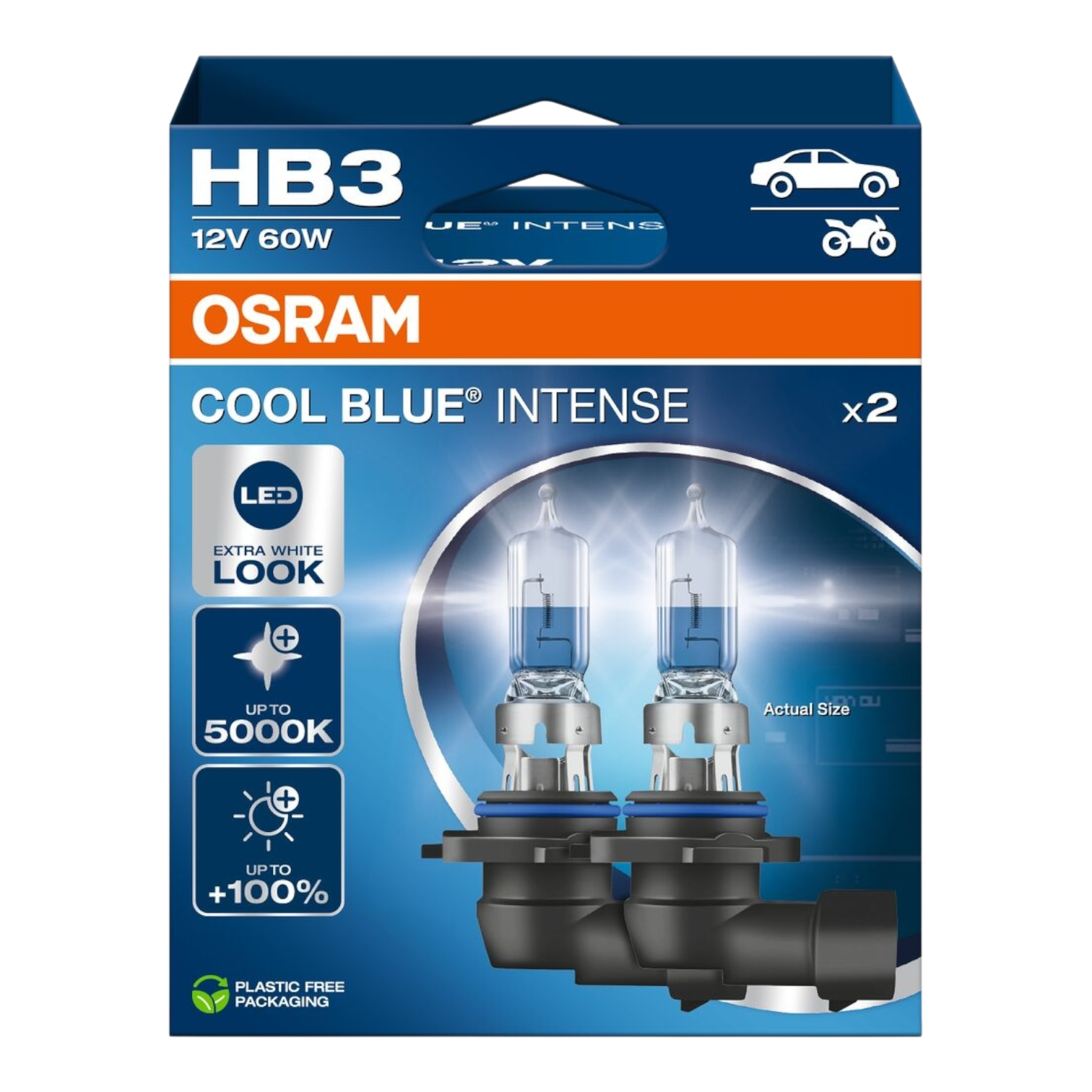 OSRAM 9005CBN-2HB COOL BLUE INTENSE HB3 12V 60W 2VNT.