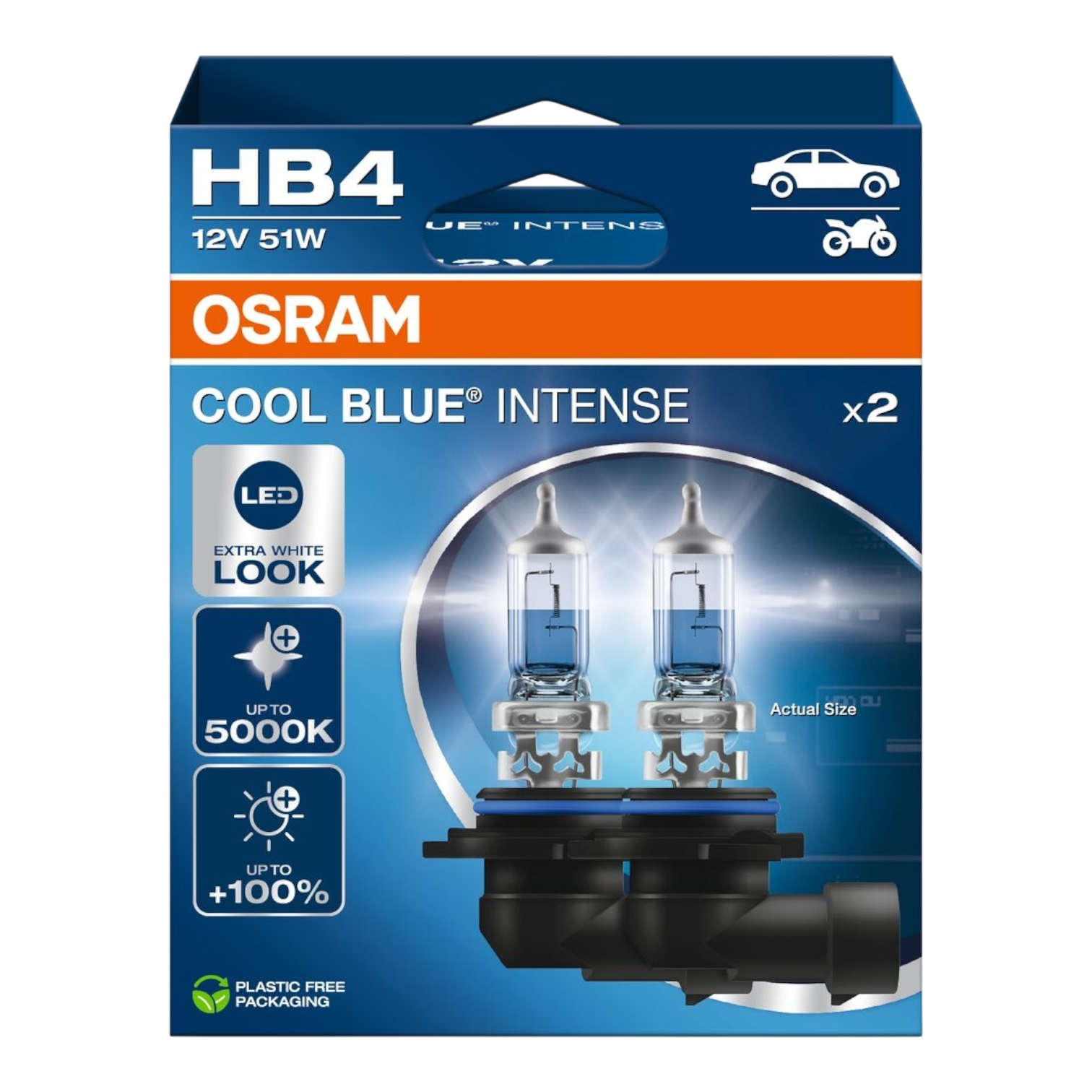 OSRAM 9006CBN-2HB COOL BLUE INTENSE HB4 12V 51W 2VNT.
