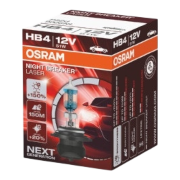 OSRAM 9006NL NIGHT BREAKER LASER +150% HB4 12V 51W