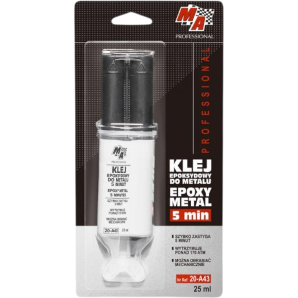 MA PROFESSIONAL 20-A43 epoksidiniai metalo klijai 25ml