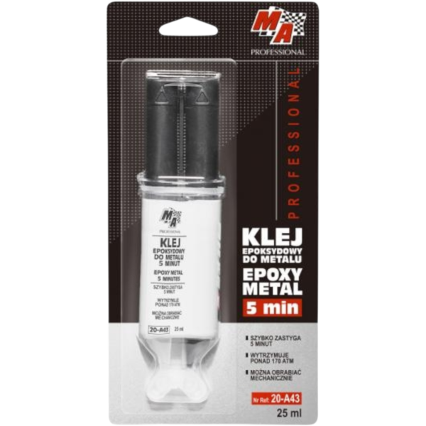 MA PROFESSIONAL 20-A43 epoksidiniai metalo klijai 25ml