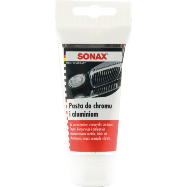SONAX 308000 poliravimo pasta chromui ir aliuminiui 75ml