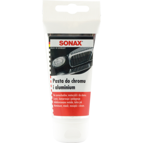 SONAX 308000 poliravimo pasta chromui ir aliuminiui 75ml