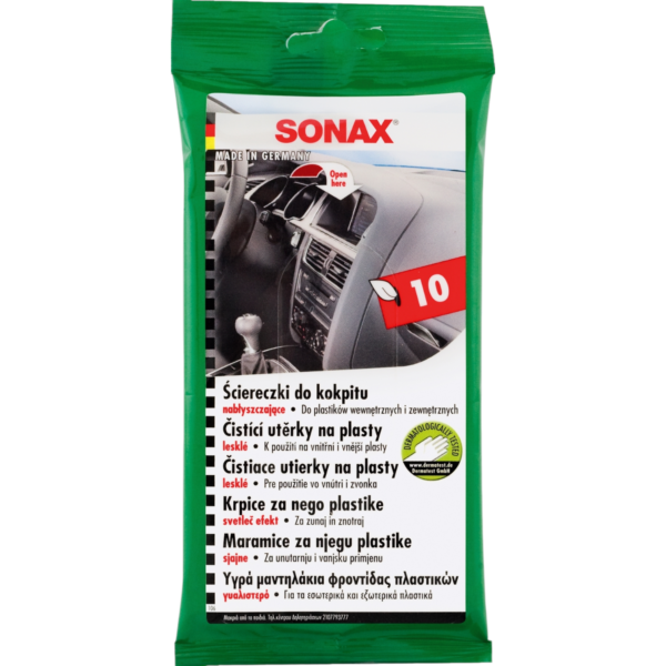 SONAX 415100 drėgnos servetėlės panelei 10vnt.