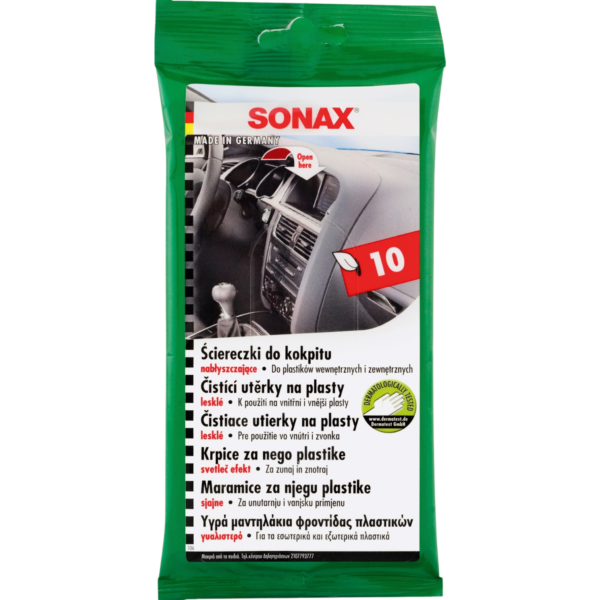 SONAX 415100 drėgnos servetėlės panelei 10vnt.